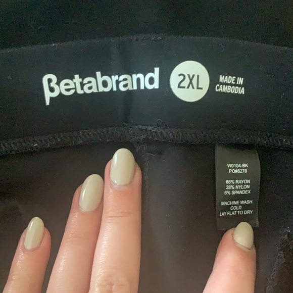 Betabrand Black Dress Pants - Picture 2 of 2